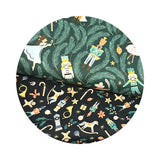 2.5 meters left! - Holiday Toss in Phantom - Nutcracker Collection - Dear Stella Fabrics