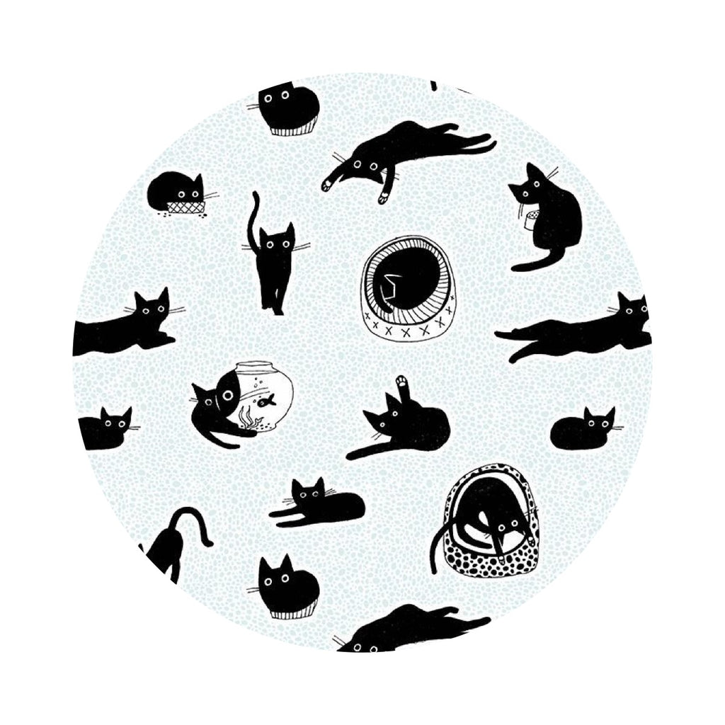 Chillin in Icy - Feline Fancy Collection - Dear Stella Fabrics