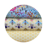 .5 meters left! - Bee Curious in Limelight - Curious Garden Collection - Dear Stella Fabrics