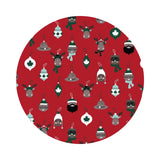 Critter Ornaments in Crimson - Purely Canadian EH : Holid'EH Season Collection - Robert Kaufman Fabrics