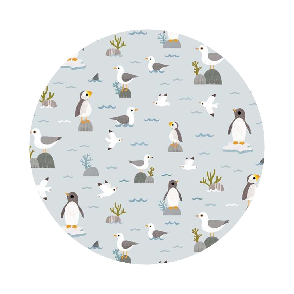 1 meter left! - Just Wing It in Aqua - Beyond the Sea Collection - Dear Stella Fabrics