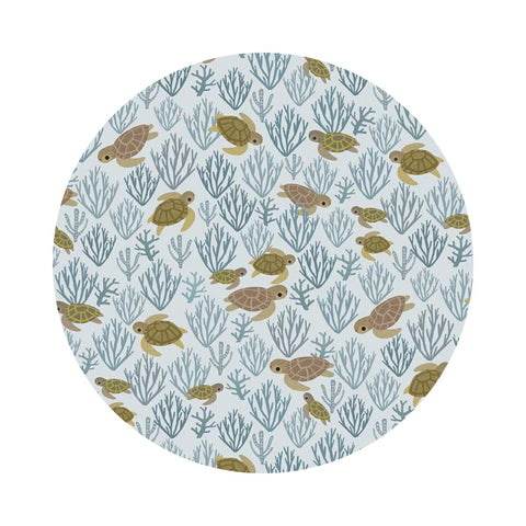 Turtely Cool in Aqua - Beyond the Sea Collection - Dear Stella Fabrics
