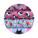 Tossed Kitty in Pink - Purr Fect Cats Collection - Contempo Studio - Benartex