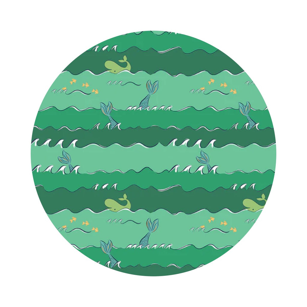 Re-stock! - Oceans in Green - Ahoy! Mermaids Collection - Riley Blake Designs