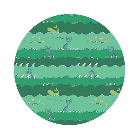 Re-stock! - Oceans in Green - Ahoy! Mermaids Collection - Riley Blake Designs