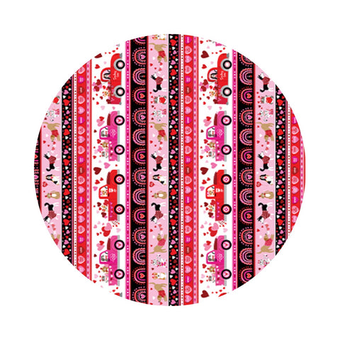 Love You Stripes - Love You Fur-Ever Collection - Kanvas Studio - Benartex