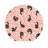 3.5 meters left! - Catmas Tangle in Cat's Meow Metallic - T'was the Night Before Catmas - Calli & Co. - Cotton + Steel Fabrics