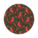 Cardinals on Evergreen with Metallic - Holiday Classics V by Rifle Paper Co. - Cotton + Steel Fabrics