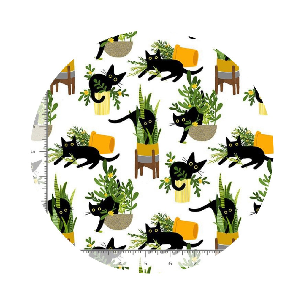 Just Purrlanted - Feline Fancy Collection - Dear Stella Fabrics