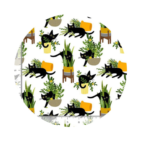 Just Purrlanted - Feline Fancy Collection - Dear Stella Fabrics