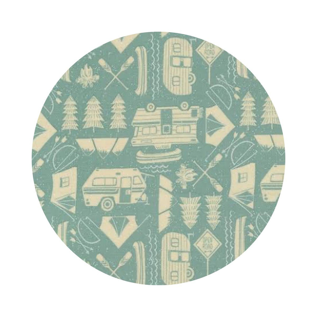 The Great Outdoors in Sky - The Great Outdoors Collection - Moda Fabrics