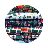 Holiday Village in Navy Cotton - Holiday Classics 2 by Rifle Paper Co. - Cotton + Steel Fabrics