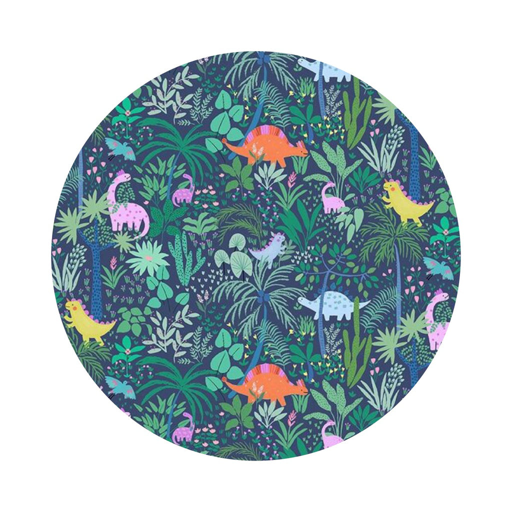 Welcome to the Jungle in Navy - Hear Me Roar Collection - Dear Stella Fabrics