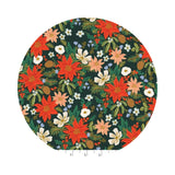 Poinsettia Bouquet in Evergeen Metallic - Holiday Classics 2 by Rifle Paper Co. - Cotton + Steel Fabrics