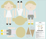 Riley Blake Fabric - See Kate Sew - Fabric Online Canada - Doll Fabric - Blue