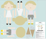 Riley Blake Fabric - See Kate Sew - Fabric Online Canada - Doll Fabric - Blue