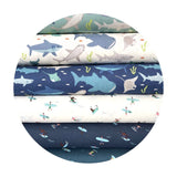3 meters left! - Surf's Up in Cream - Riptide Collection - Riley Blake Designs