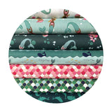 3 meters left! - Scales in Green - Ahoy! Mermaids Collection - Riley Blake Designs