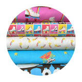 .5 meters left! - Skate Blocks - Let the Good Times Roll Collection - Paintbrush Studio Fabrics