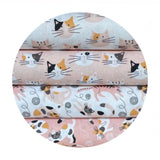 Cats in Pink - Tails & Whiskers Collection - Paintbrush Studio Fabrics