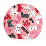 3 meters left! - Let's Game Together in Pink - Be My Player 2 Collection - Camelot Fabrics