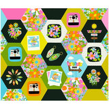 Hexagons Panel - Sunshine Inn Collection - Paintbrush Studio Fabrics