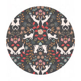 Love Cats on Charcoal - Purrfect Petals Collection - Lewis & Irene Fabrics