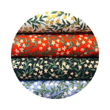 2 meters left! - Daphne in Blue Metallic - Bramble by Rifle Paper Co. - Cotton + Steel Fabrics