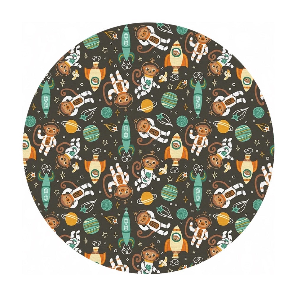 Space Monkey in Green - Space Monkey Collection - Paintbrush Studio Fabrics