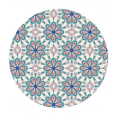 1.5 meters left! - Heart Floral on Cream - Soraya Collection - Lewis & Irene Fabrics