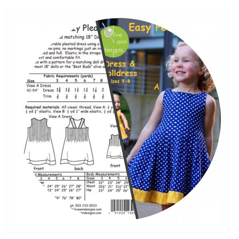 Girl and Doll Sewing Patterns - Online Sewing Patterns Canada - Olive Ann Designs 