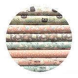 1.5 meters left! - Purrfect Day Paws in Green - Purrfect Day Collection - Riley Blake Designs