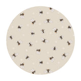 Bees on Dark Cream - Queen Bee Collection - Lewis & Irene Fabrics