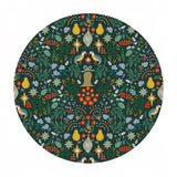 .5 meters left! - Partridge in Evergreen Metallic Cotton - Holiday Classics by Rifle Paper Co. - Cotton + Steel Fabrics