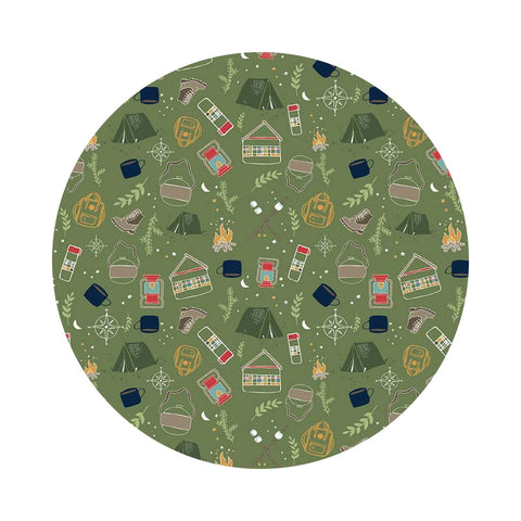 Love You S'more in Olive - Love You S'more Collection - Riley Blake Designs