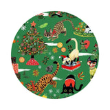 2 meters left! - Pixie Play in Pine - Not Ameowsed Collection - Dear Stella Fabrics