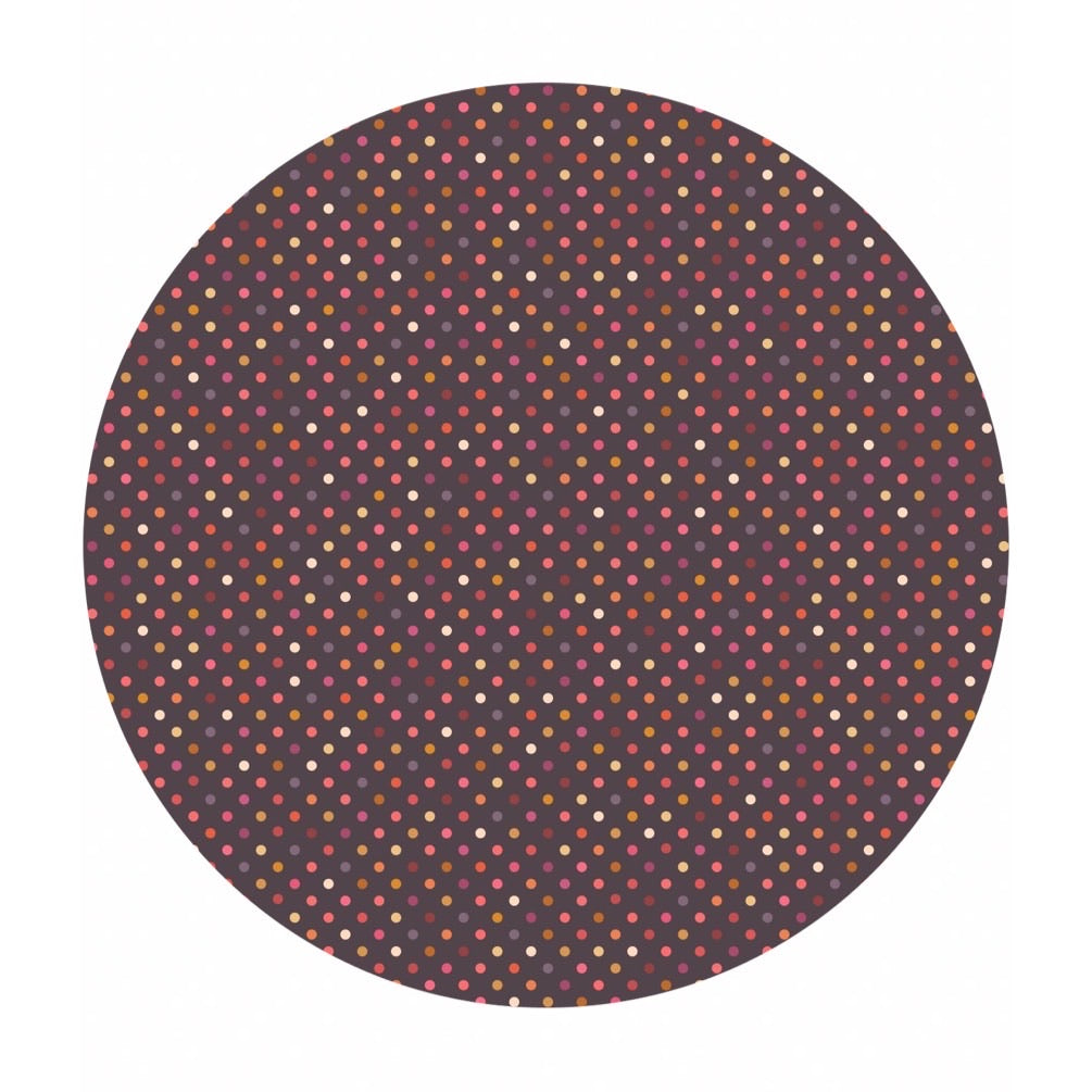 1.5 meters left! - Dark Rainbow Dots - Rainbows Collection - Lewis & Irene Fabrics
