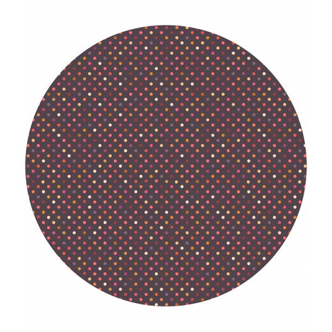 .5 meters left! - Dark Rainbow Dots - Rainbows Collection - Lewis & Irene Fabrics