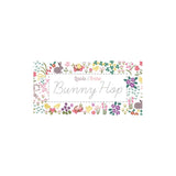 1.5 meters left! - Mini Bunny Floral on Denim Blue - Bunny Hop Collection - Lewis & Irene Fabrics