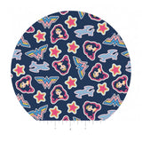 Wonder Woman Jr. Tossed Stickers - Young DC Collection - Camelot Fabrics