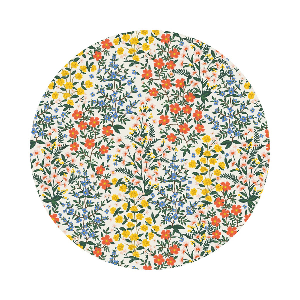 Wildwood Garden in Cream Cotton - Camont Collection by Rifle Paper Co. - Cotton + Steel Fabrics