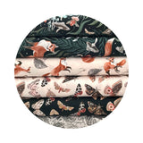 1.5 meters left! - Moths in Cream - The Fae Collection - Dear Stella Fabrics