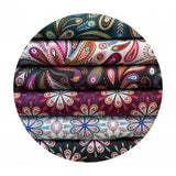 .5 meters left! - Paisley Peacock on Cream - Soraya Collection - Lewis & Irene Fabrics