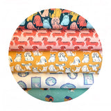 Dog Breeds in Yellow - Best in Show Collection - Paintbrush Studio Fabrics