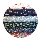 2 meters left! - Pirate Soup in Poppy -  Bootylicious Collection - Dear Stella Fabrics