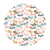 1 meter left! - Glasses in White - Vanity Fur Collection - Dear Stella Fabrics