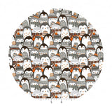 Cozy Penguin Stack in Multi - Penguin Paradise Collection - Camelot Fabrics