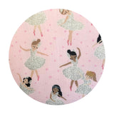 Glitter Girls in Blush Metallic - Music Box Collection - Dear Stella Fabrics