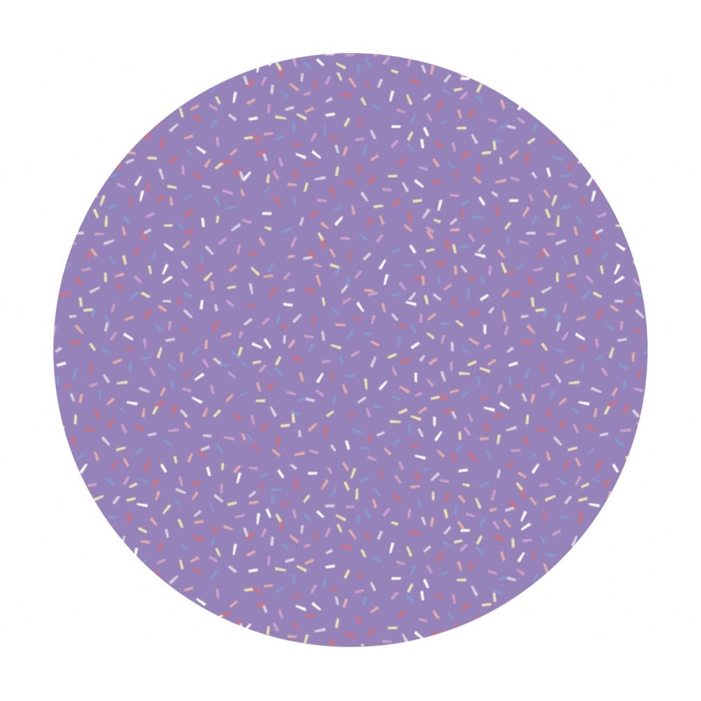 1.5 meters left! - Sprinkles in Lilac - Ice Cream Blossoms Collection - Camelot Fabrics