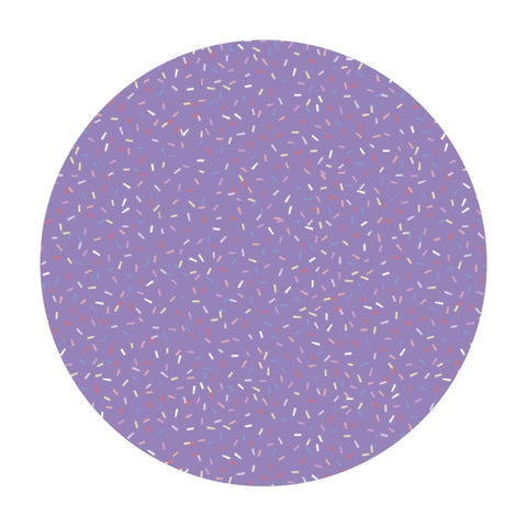 1.5 meters left! - Sprinkles in Lilac - Ice Cream Blossoms Collection - Camelot Fabrics
